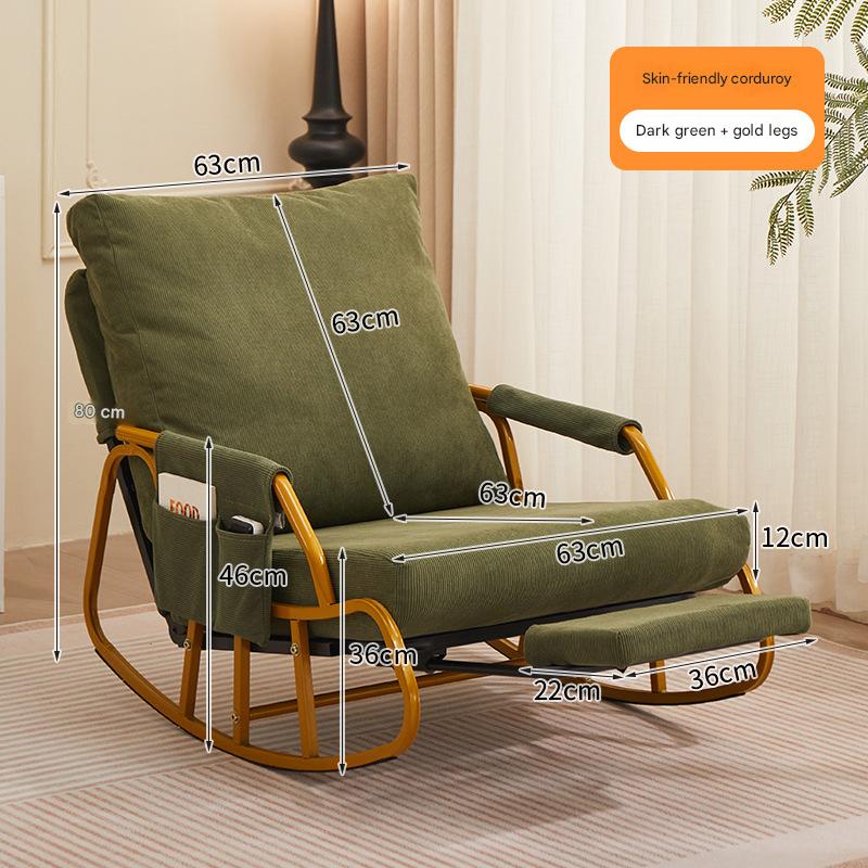 [dark green-corduroy] gold leg pedal (backrest multi-block adjustable)