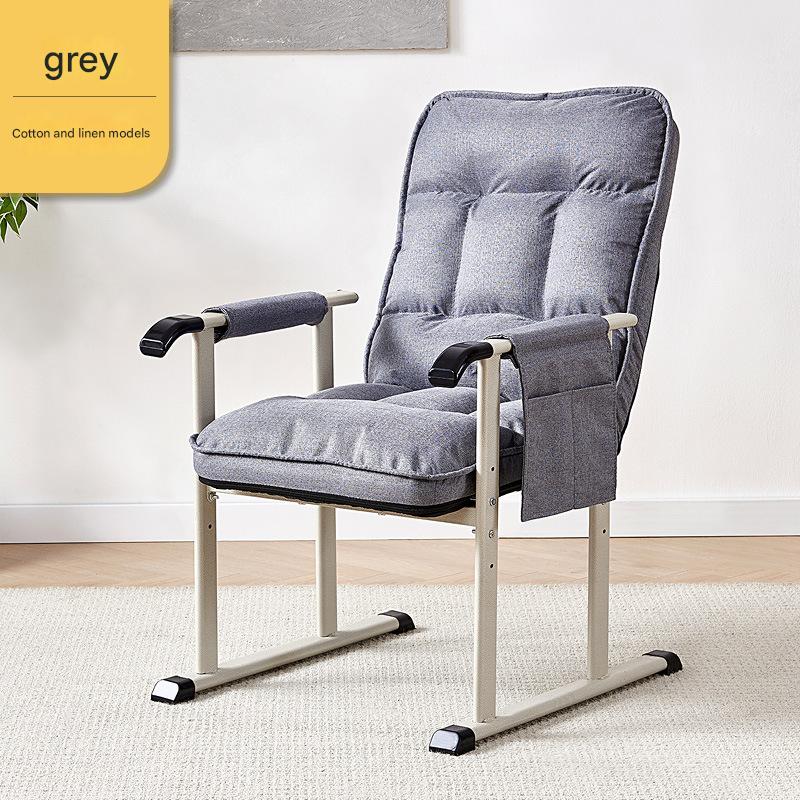 [can be lifted and adjustable backrest] cotton and linen gray