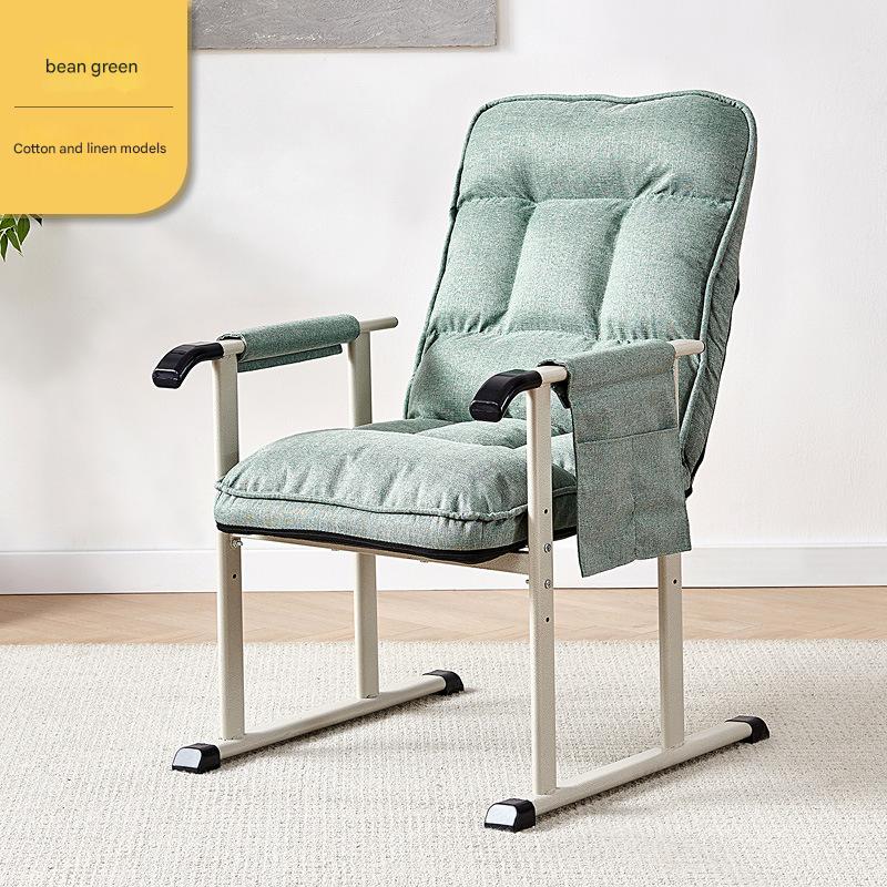 [can be lifted and adjustable backrest] cotton and linen green