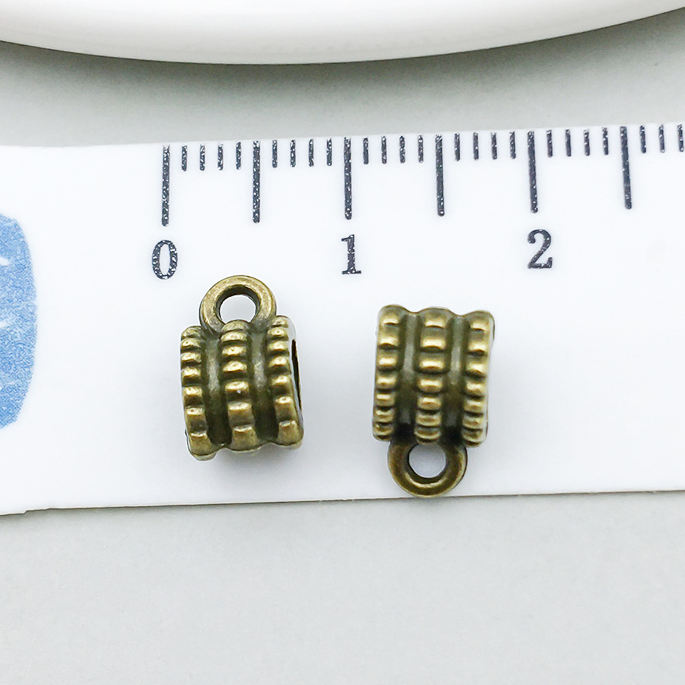 6:antique bronze three-way hanging head 10*6mm-0.6g-20668