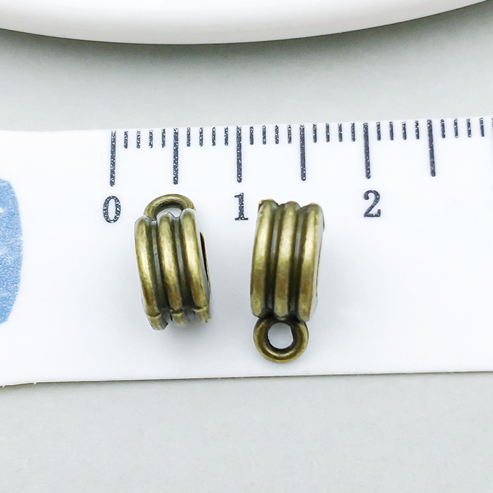 7:antique bronze three-way hanging head 12*5mm-1.1g-20669