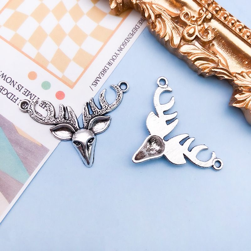 4:Double hole deer head 33.5 x23mm-6937/2g