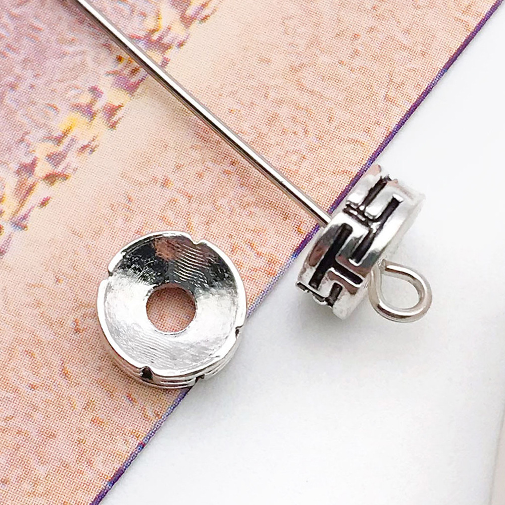 10:antique silver round ten thousand word small hole spacer bead 7x 7 hole 2mm-10143-0.4g