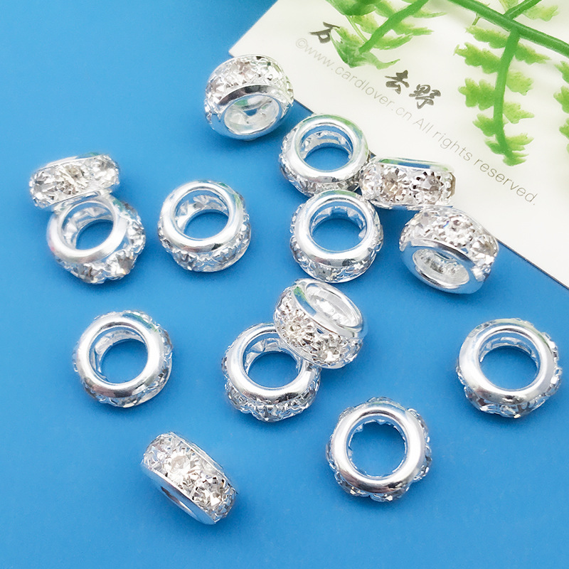 2:14489-silver point drill 6*10 holes 6mm-1g