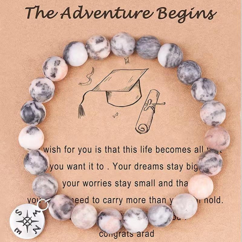 4:Pink zebra Compass pendant The card 1