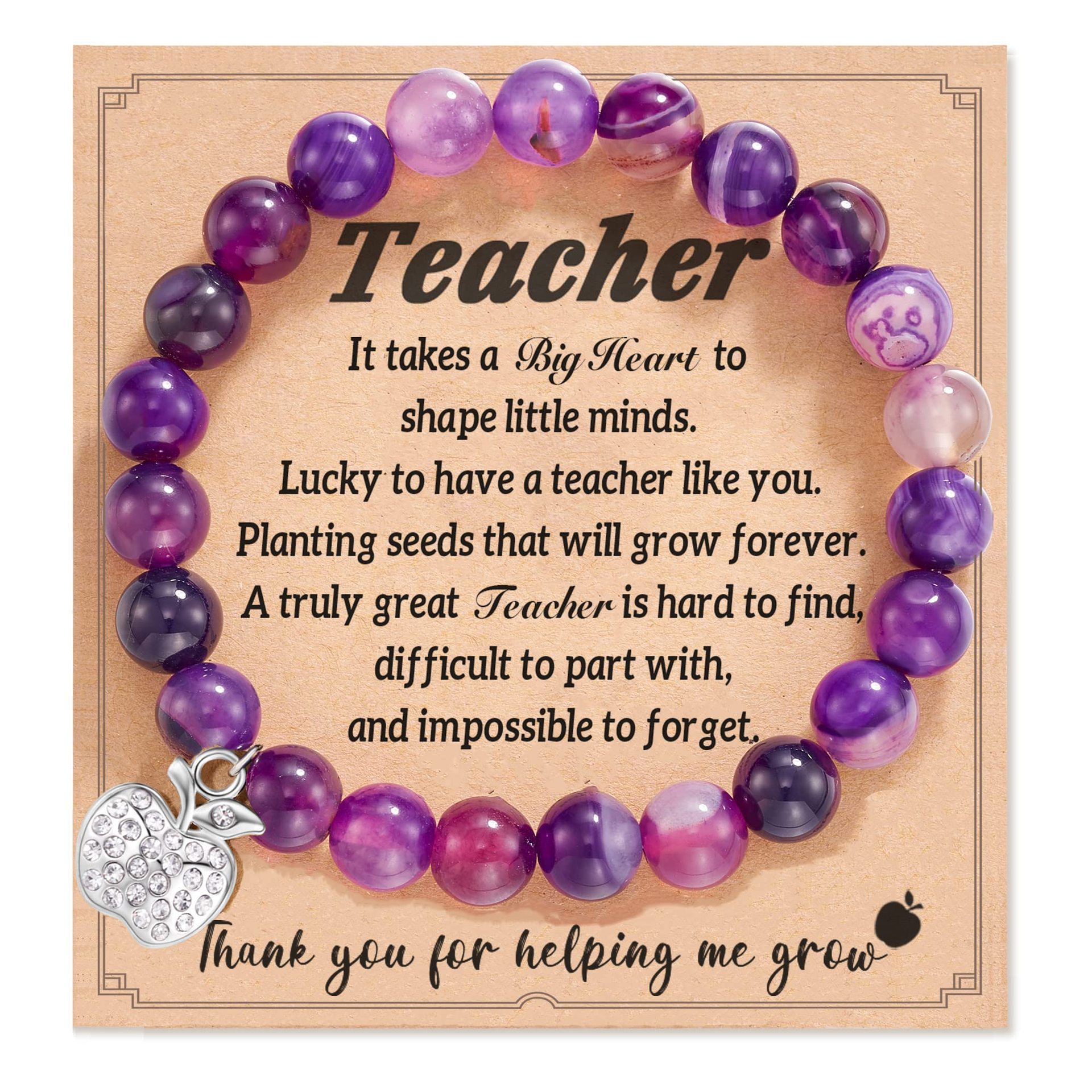 8:Dream Amethyst Apple Diamond Pendant Teacher Card 2