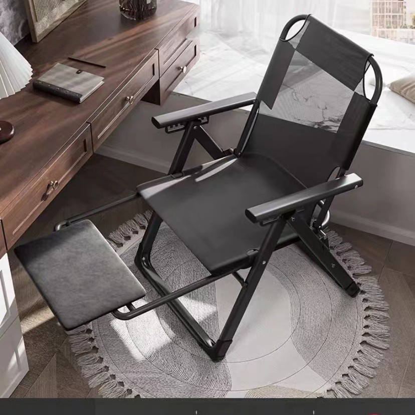 [sitting, lying, foldable   pull-out footrest] square tube black color