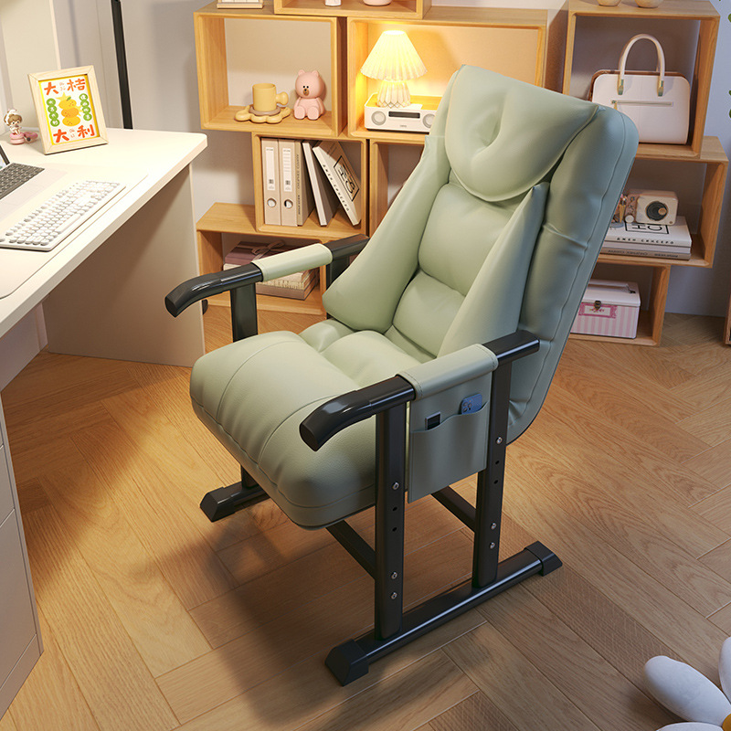 [three-speed height-adjustable backrest] cat claw leather green