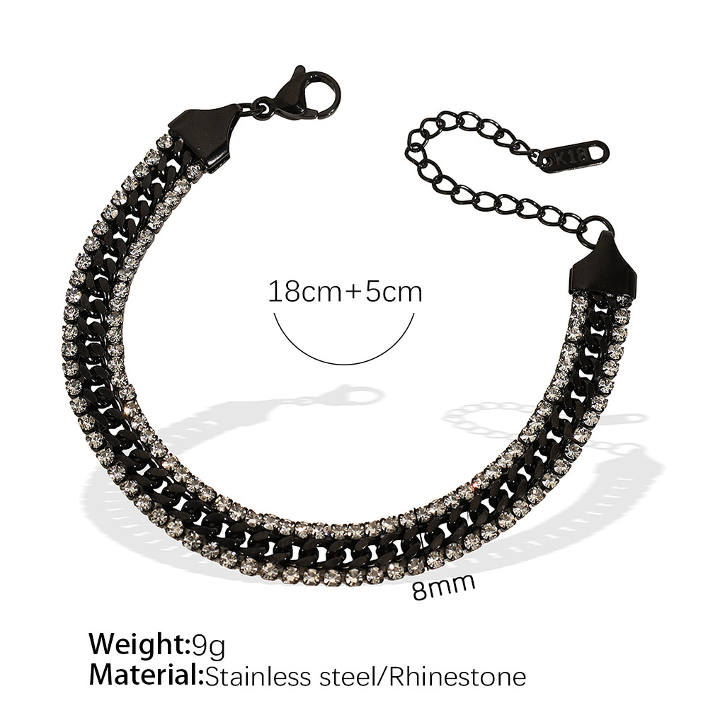 2:Sl123web white diamond black bracelet
