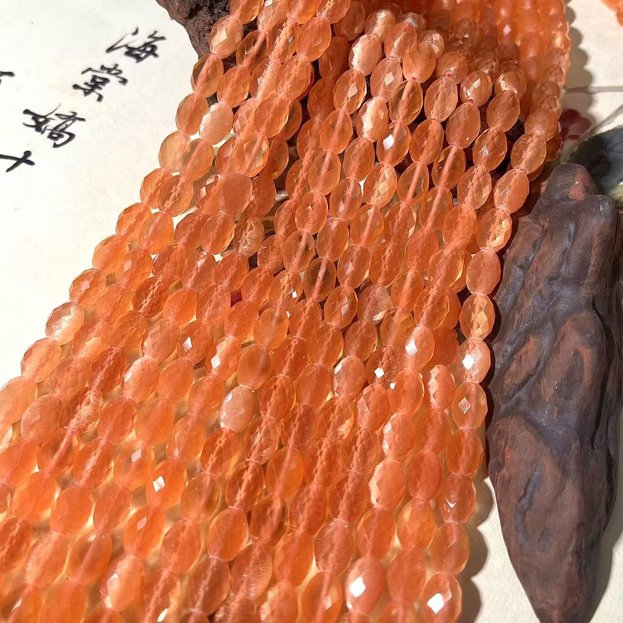 orange 6x8mm (about 45 pieces)