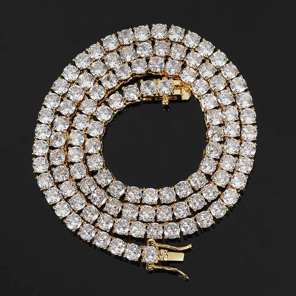 Gold (width 6mm) Necklace 16 inches
