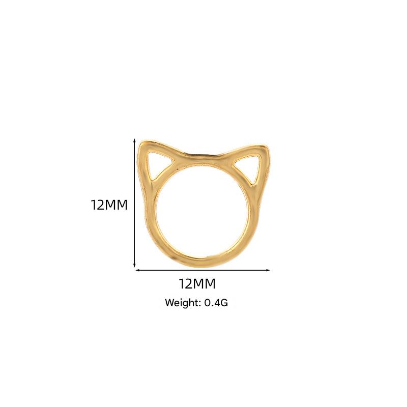 A61186 small gold, 12*12mm