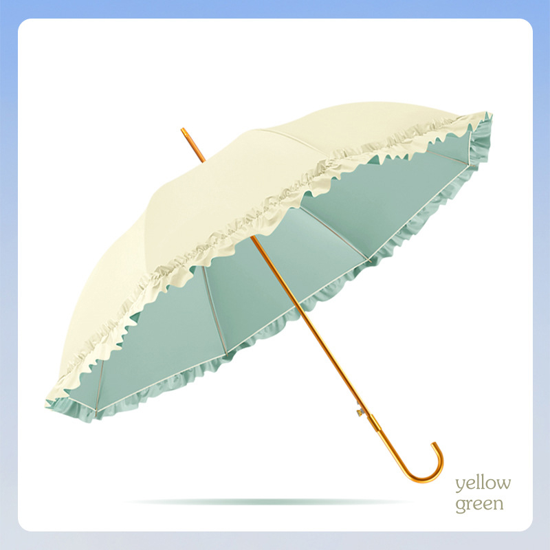 Straight color glue lace umbrella sea salt cheese