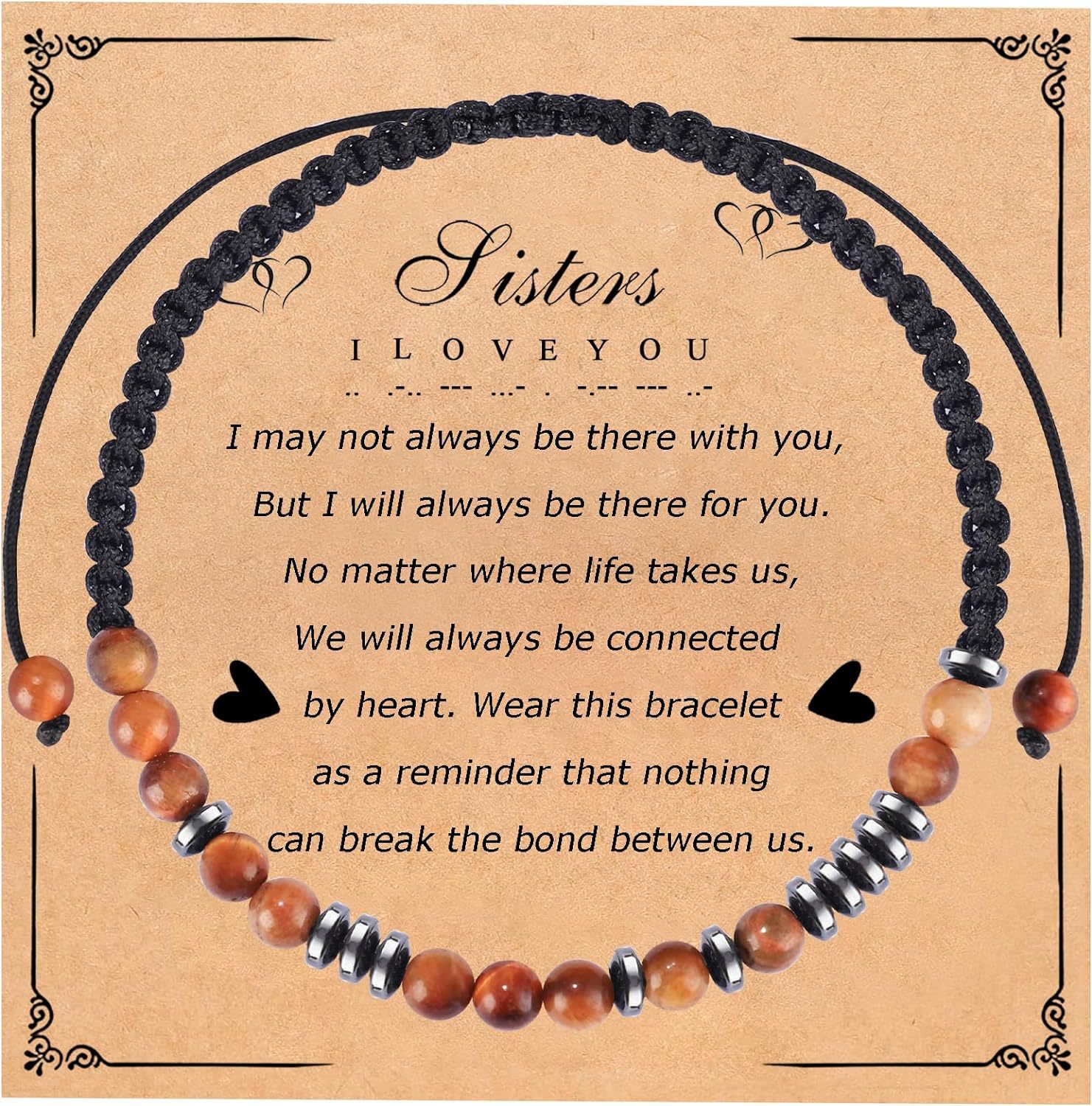 Yellow Tiger Eye   Sisters card