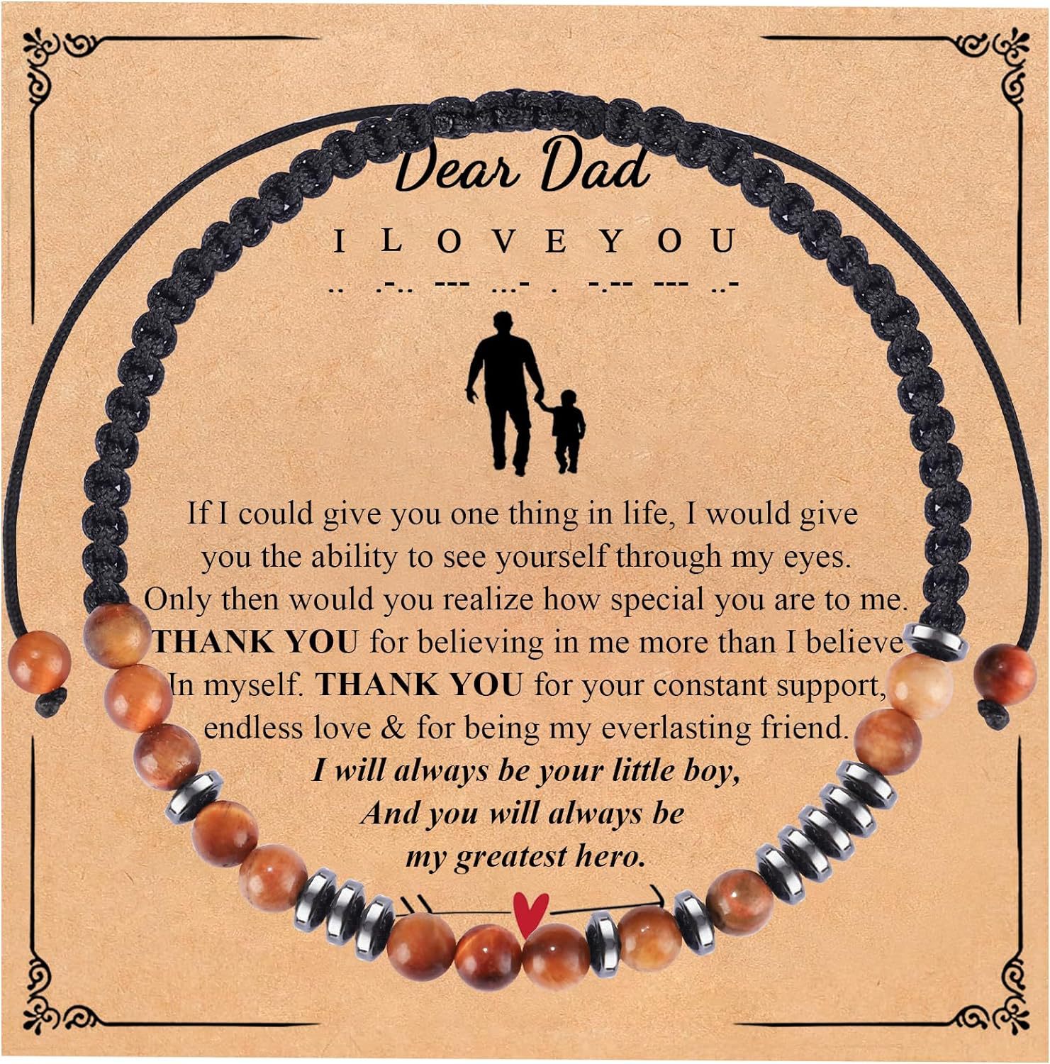 14:Yellow Tiger Eye   Dear Dad card (son)