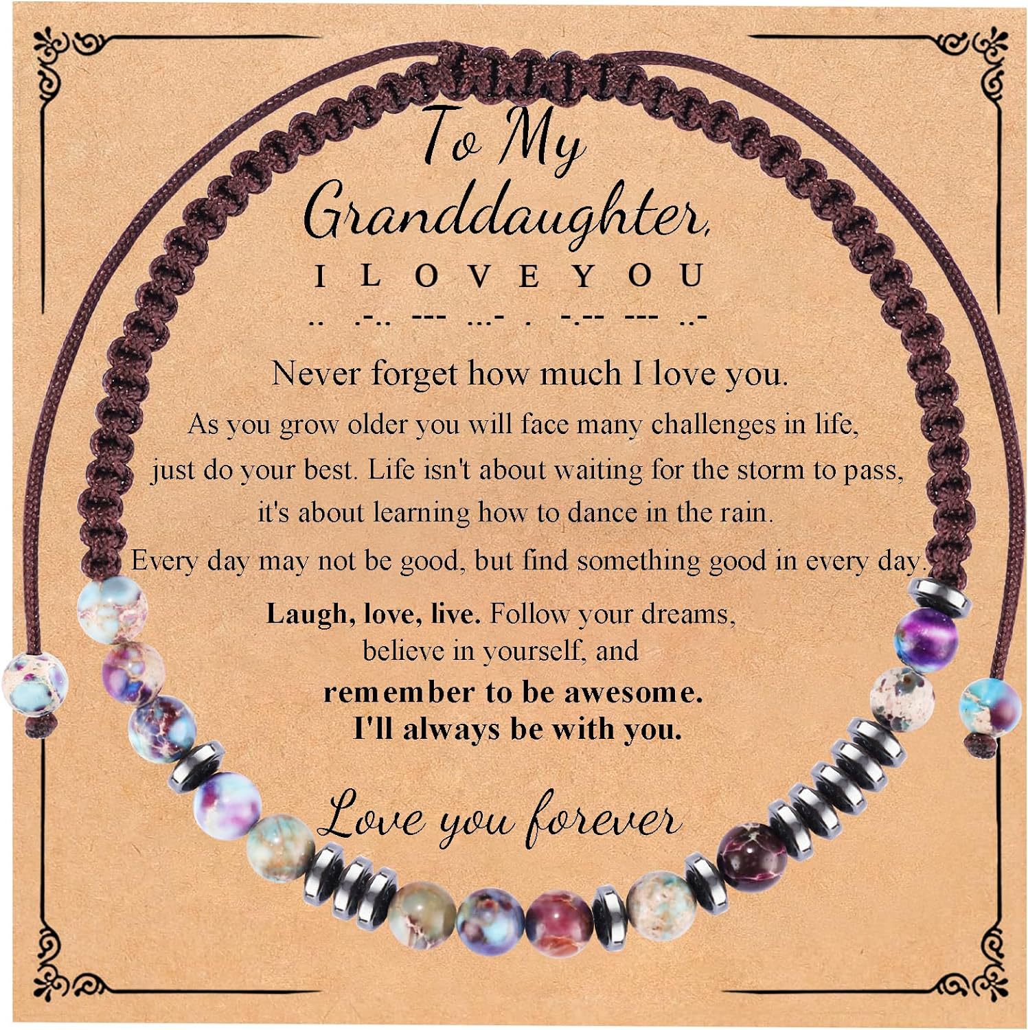 34:Emperor stone   To My Granddaughter card