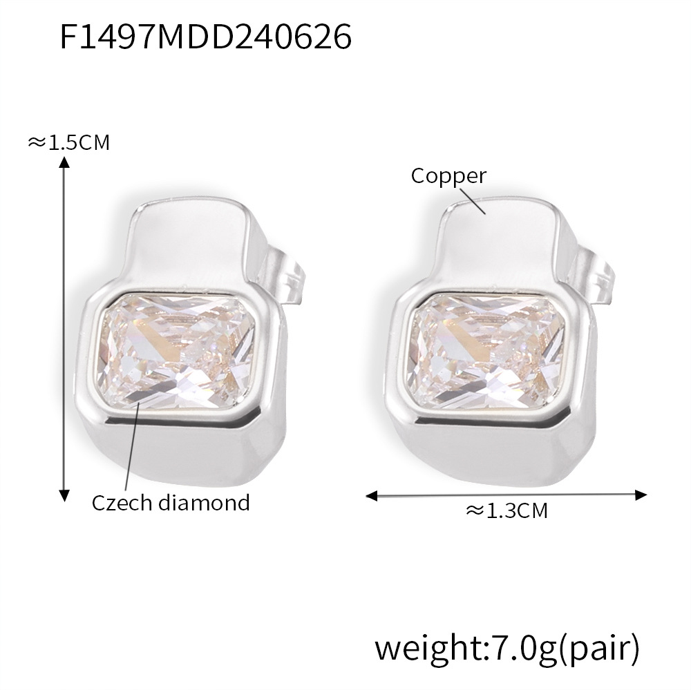 2:F1497-Steel earrings