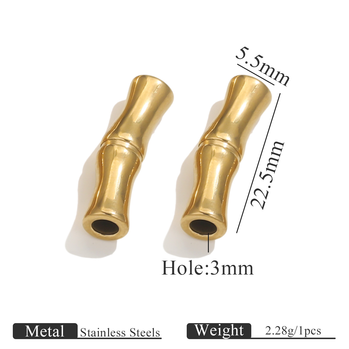 1:Section 2 bamboo section-gold