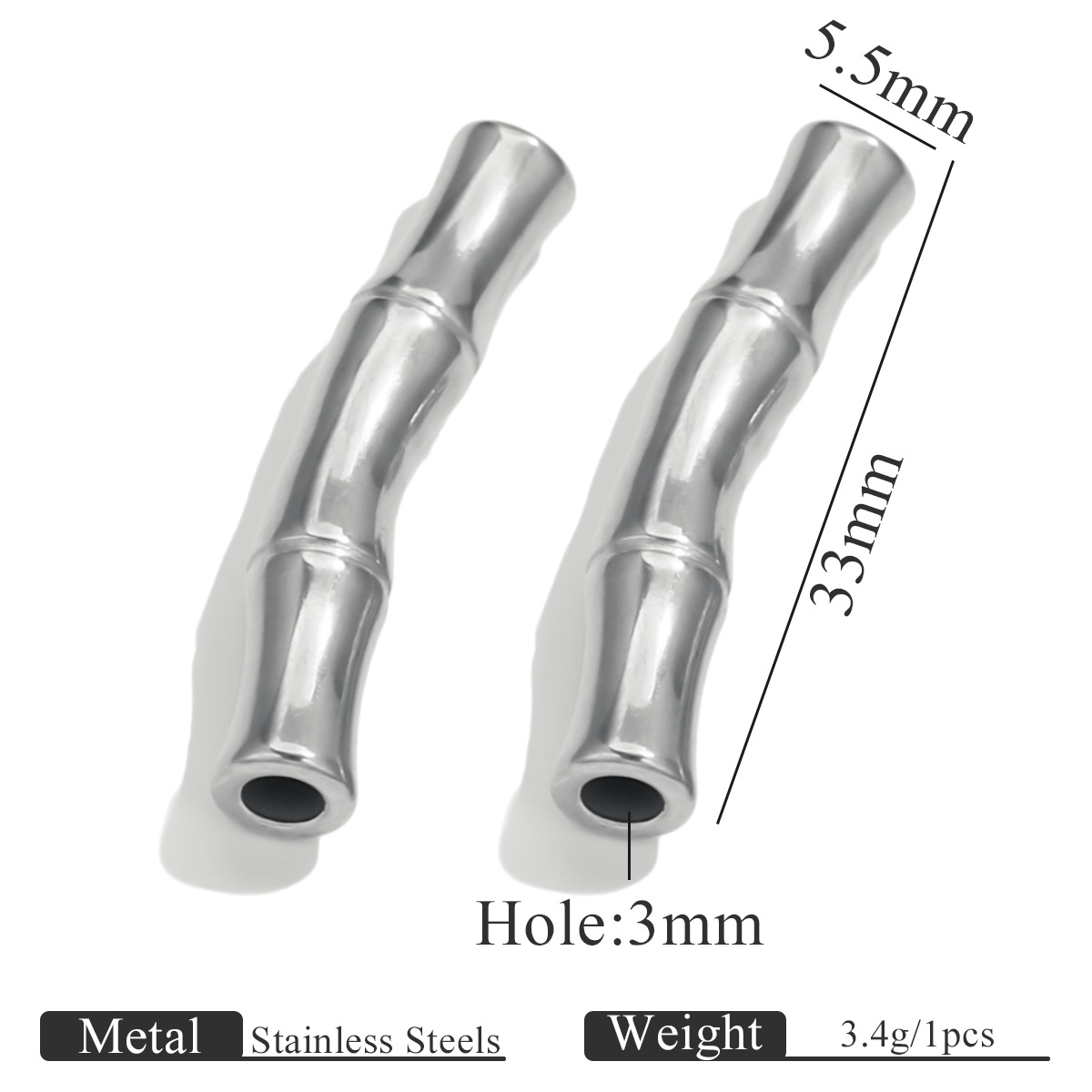 6:3-section bamboo section-steel color