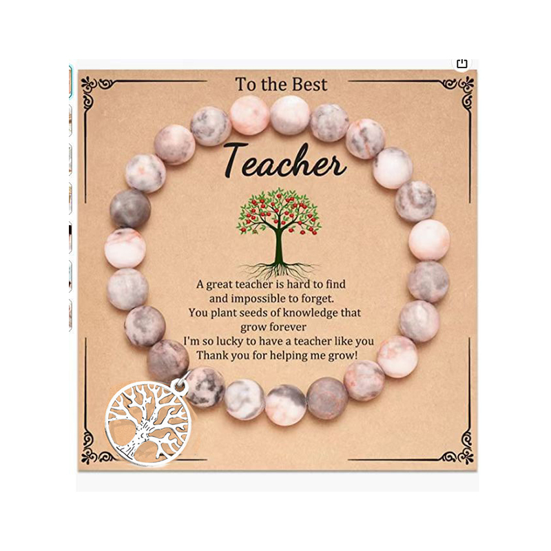4:Pink Zebra Tree of Life Teacher Card