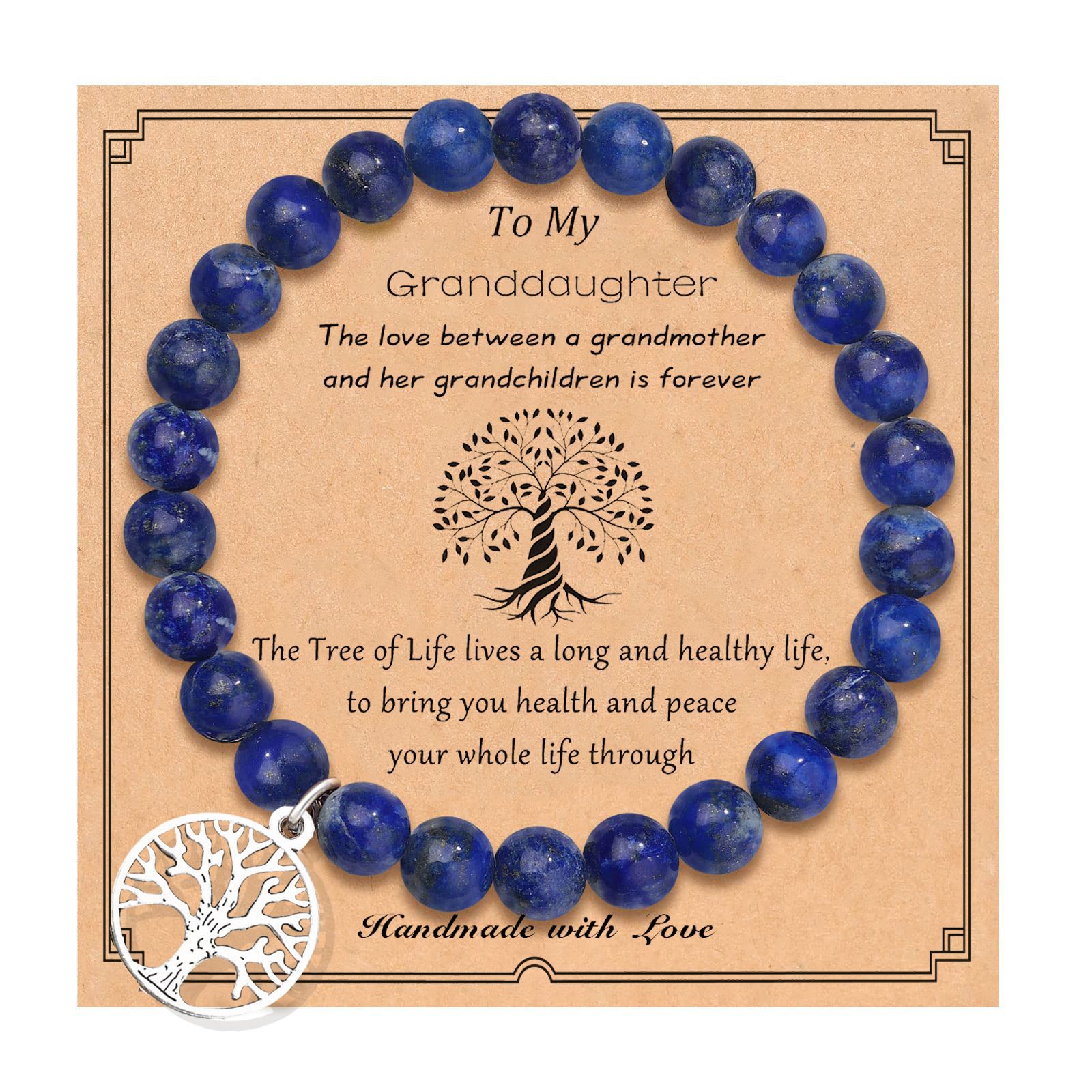 19:6mm lapis lazuli tree of life granddaughter card