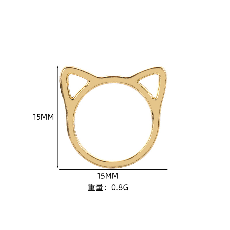 4:A61187 medium gold, 15*15mm