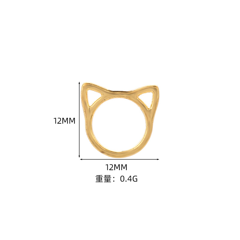 6:A61186 small gold, 12*12mm