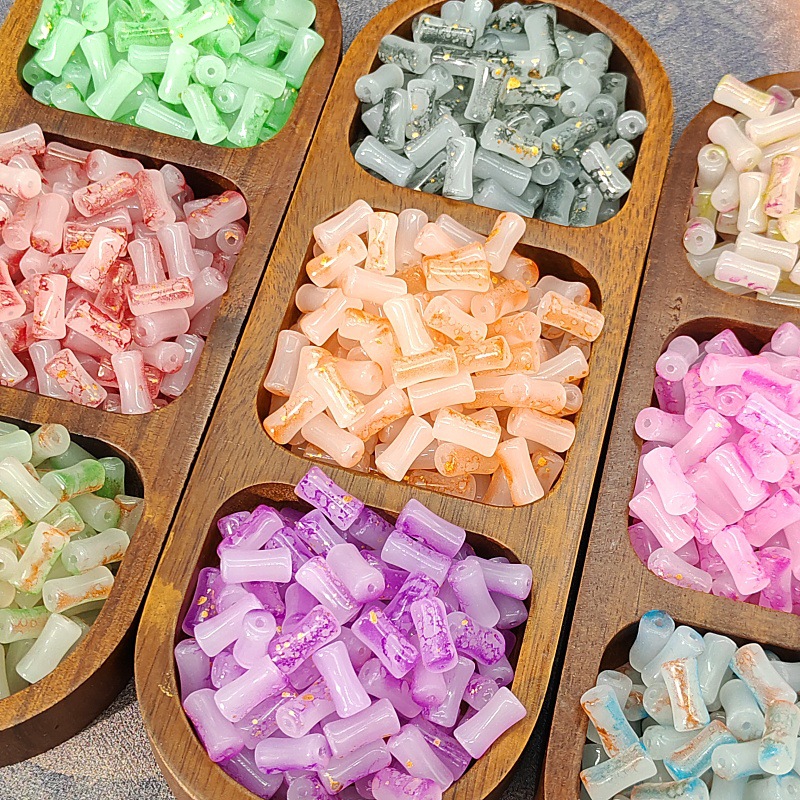 1:J90# [ink bamboo 6X12mm] random color mixing