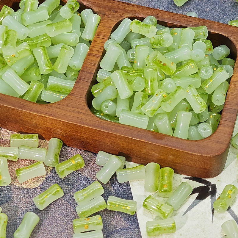 8:J97# [ink bamboo 6X12mm] green bamboo