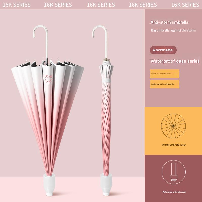 Midsummer vermicelli crooked handle gradient waterproof case 16 bone