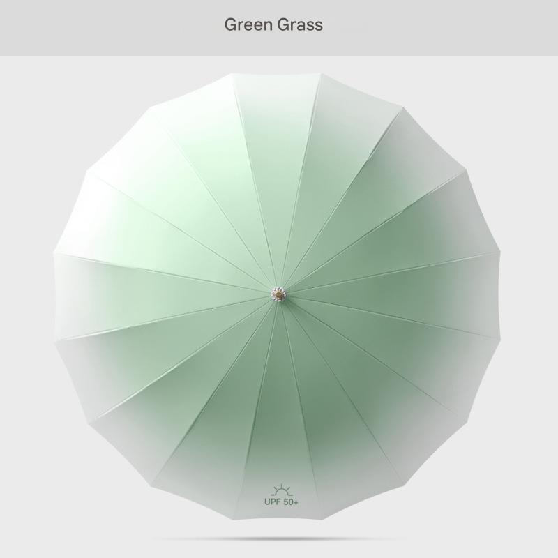 Grass green skin crooked handle gradient 16 bones