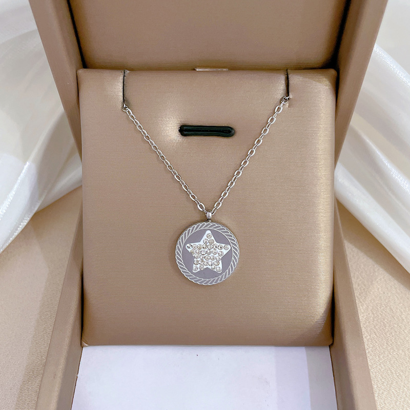 4:K424 steel necklace [full body titanium steel]]