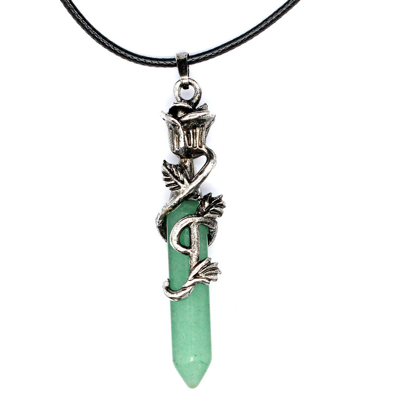 6:Aventurine + leather rope