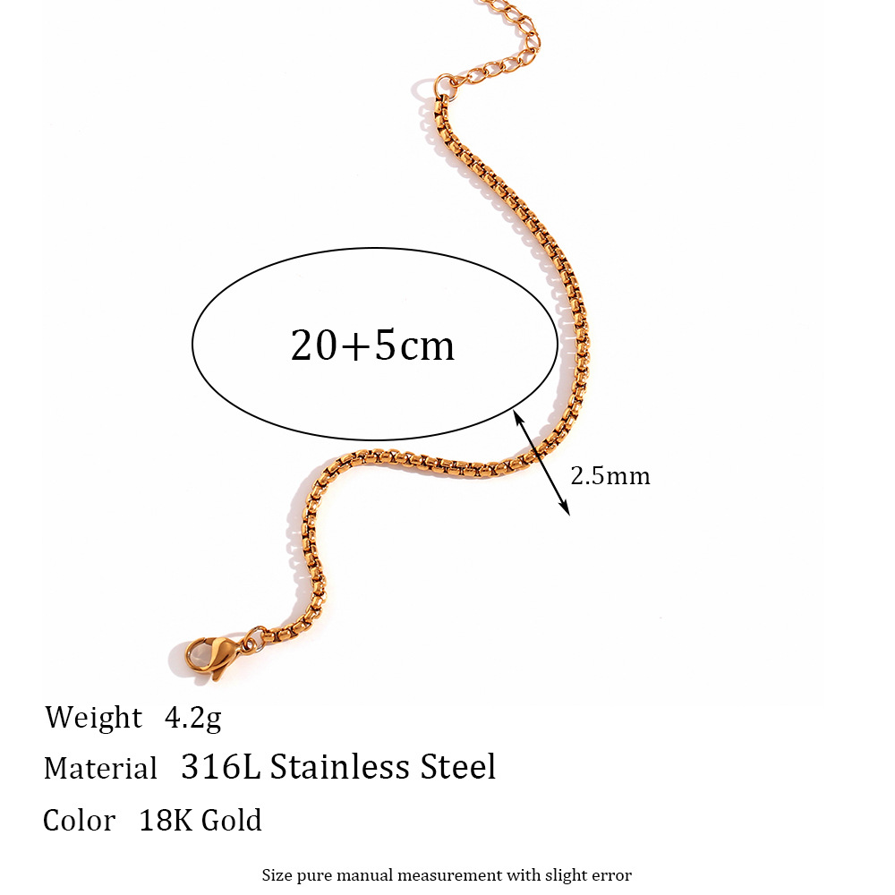 2:Gold anklet -20cm5cm
