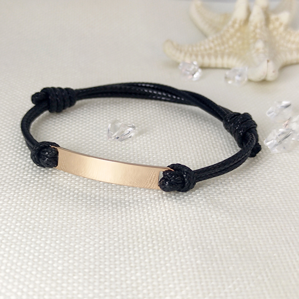 3:Black Rope   Rose Gold