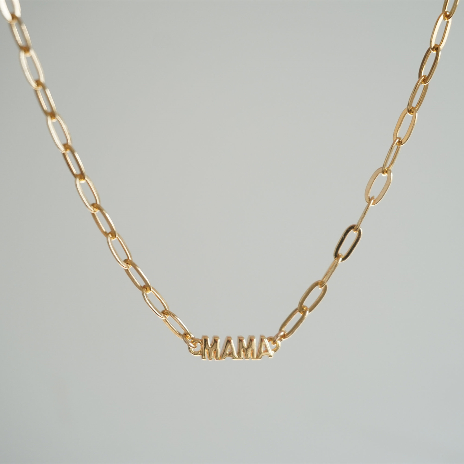 7:Golden Necklace (paper clip chain)