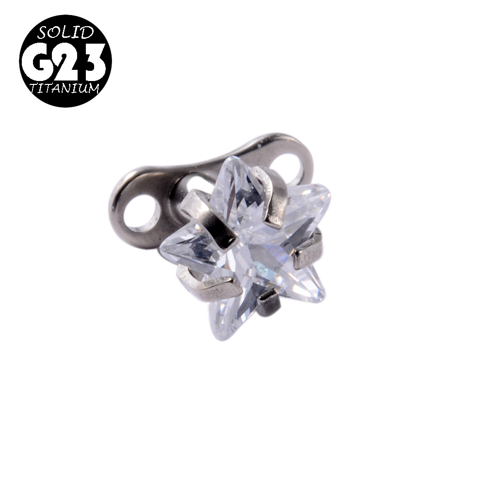 5mm five-star zirconium   base As shown in the fig