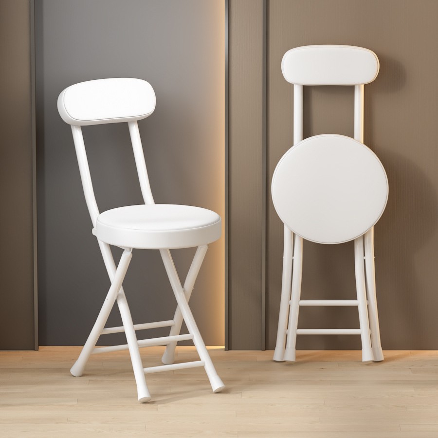 White frame white leather sponge soft seat four beam reinforcement