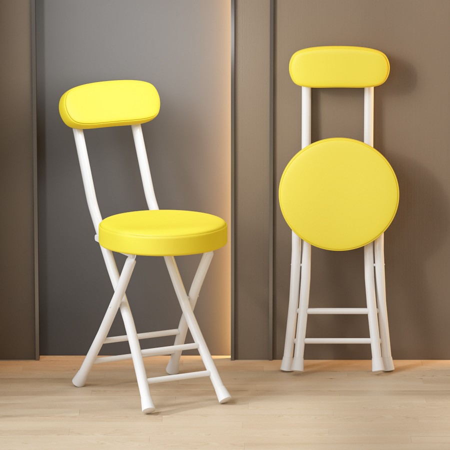 White frame yellow leather sponge soft seat four beam reinforcement