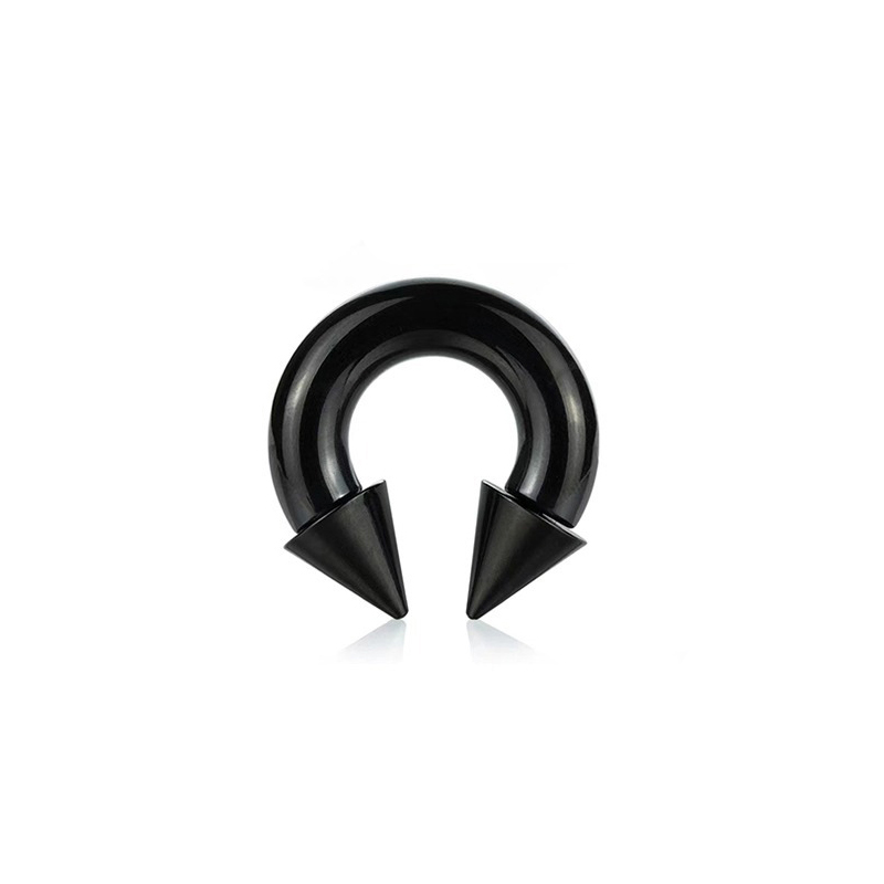 Black. Tapered cone (single) 3*12*6/6mm