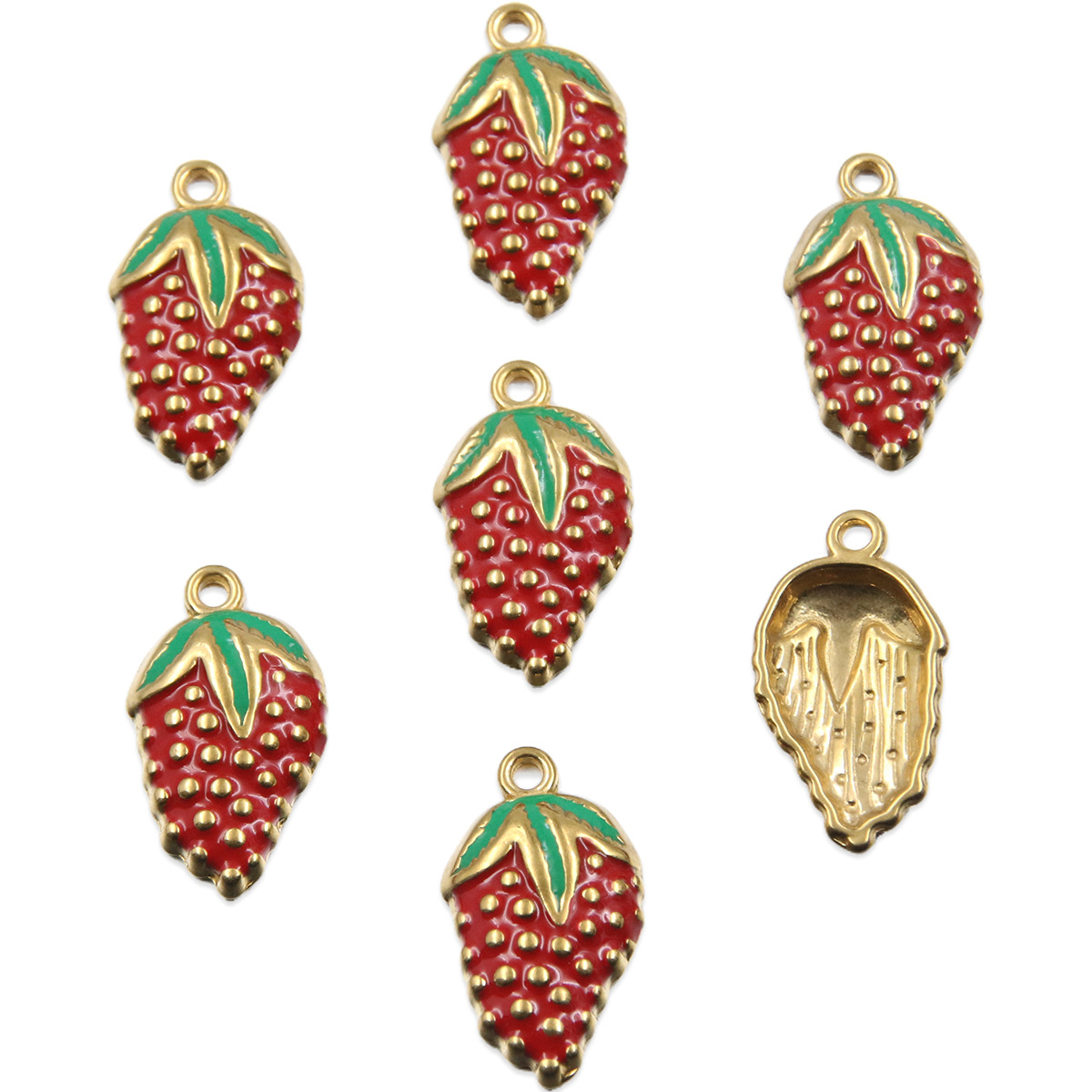 7:Single sided strawberry 12x22mm