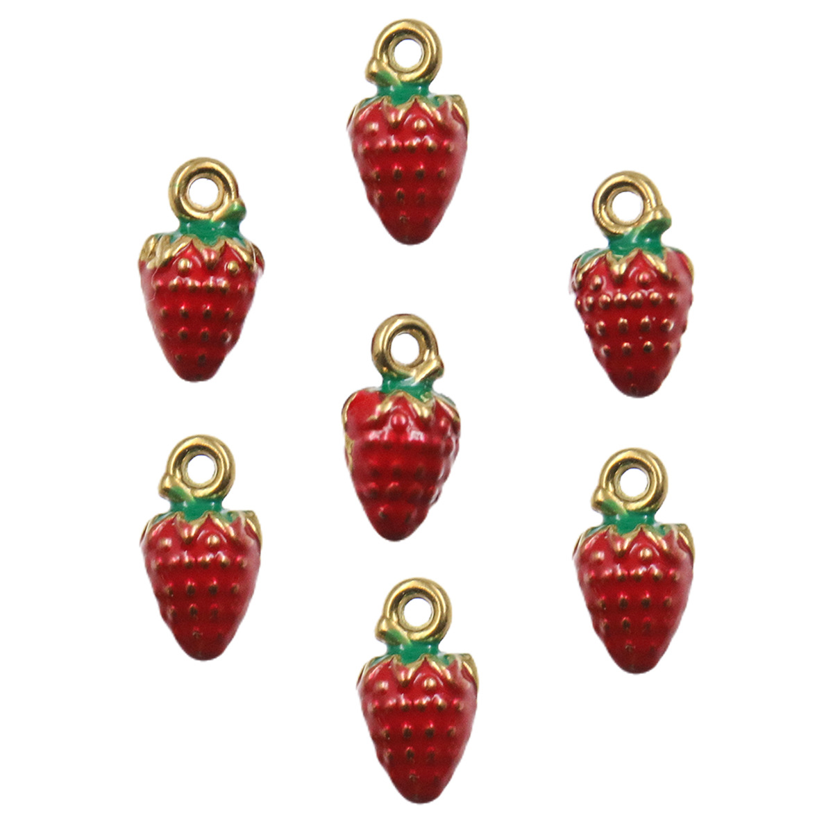 9:Three-dimensional strawberry 6x11mm