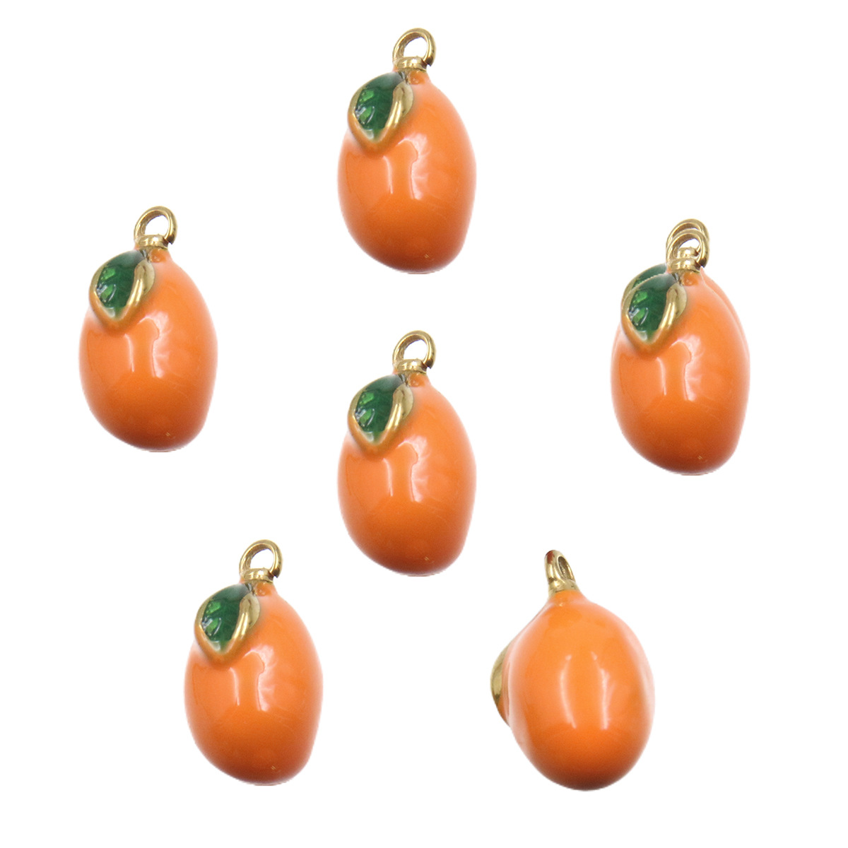 13:Solid orange orange 8x15mm