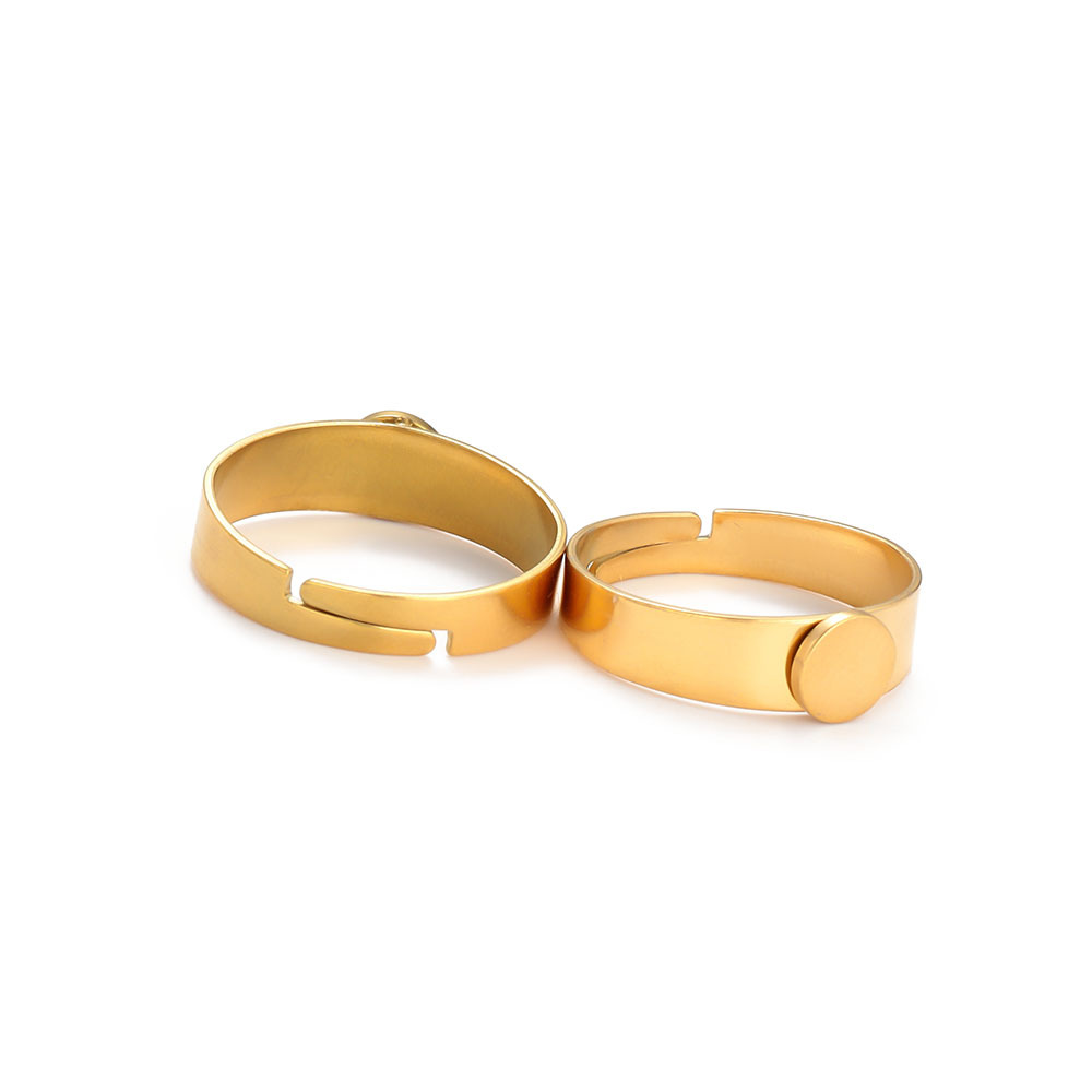 22:Gold-flat round 6mm