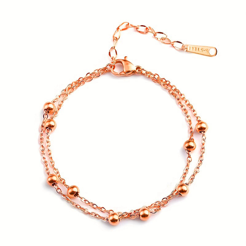 6:Rose gold anklet