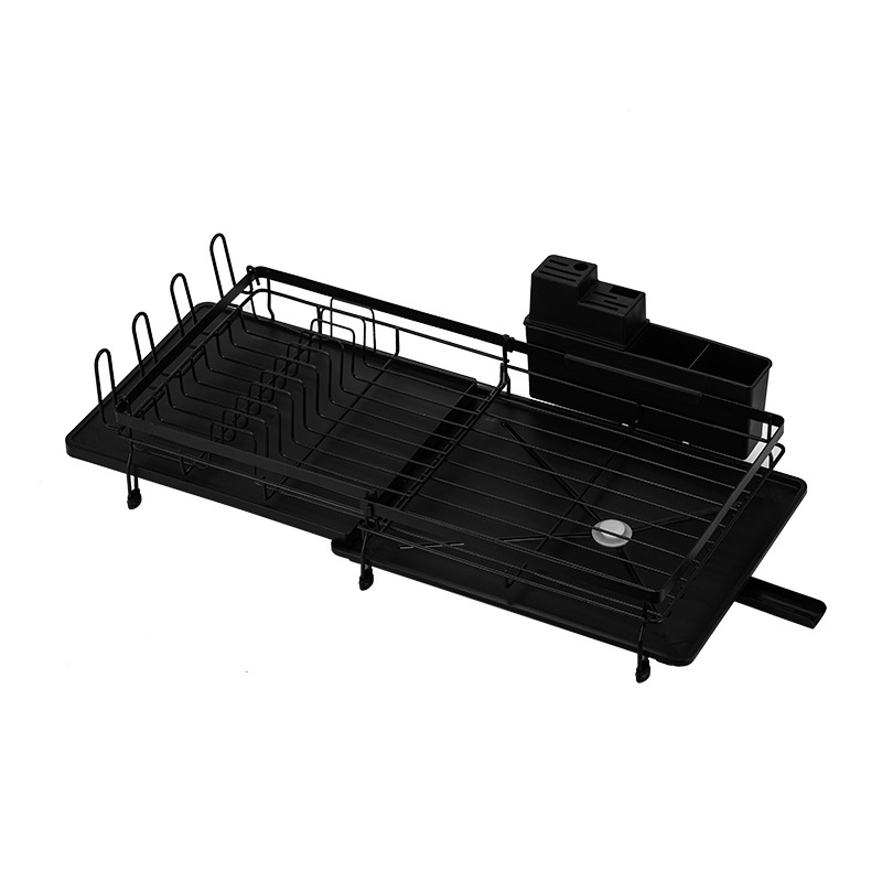 with plastic knife holder black