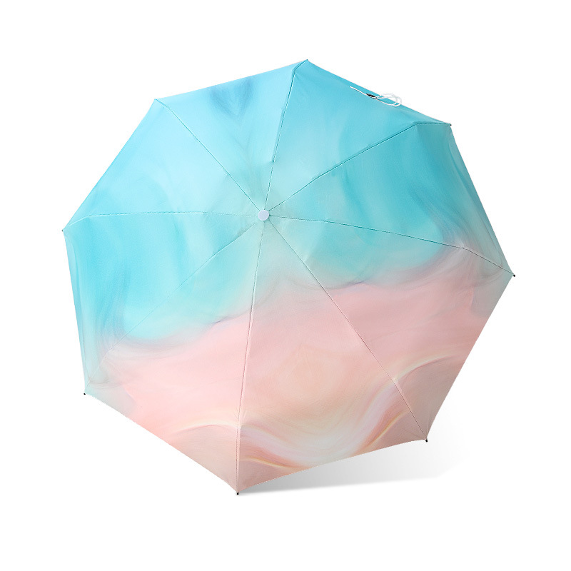 Five fold gradient 8 bone belt capsule - pink cyan