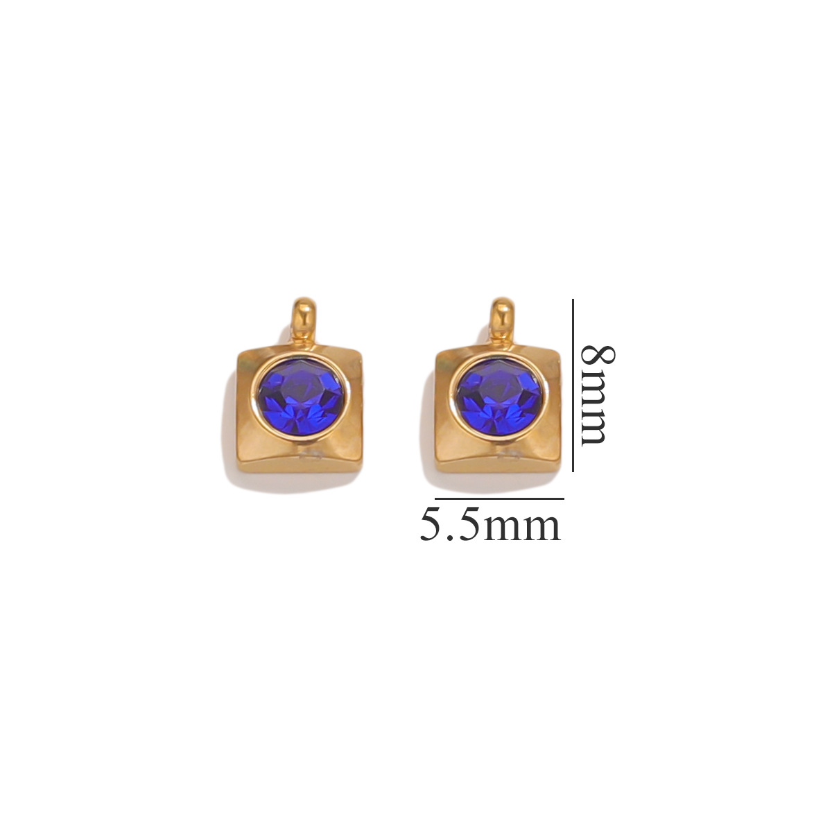 Square-sapphire blue