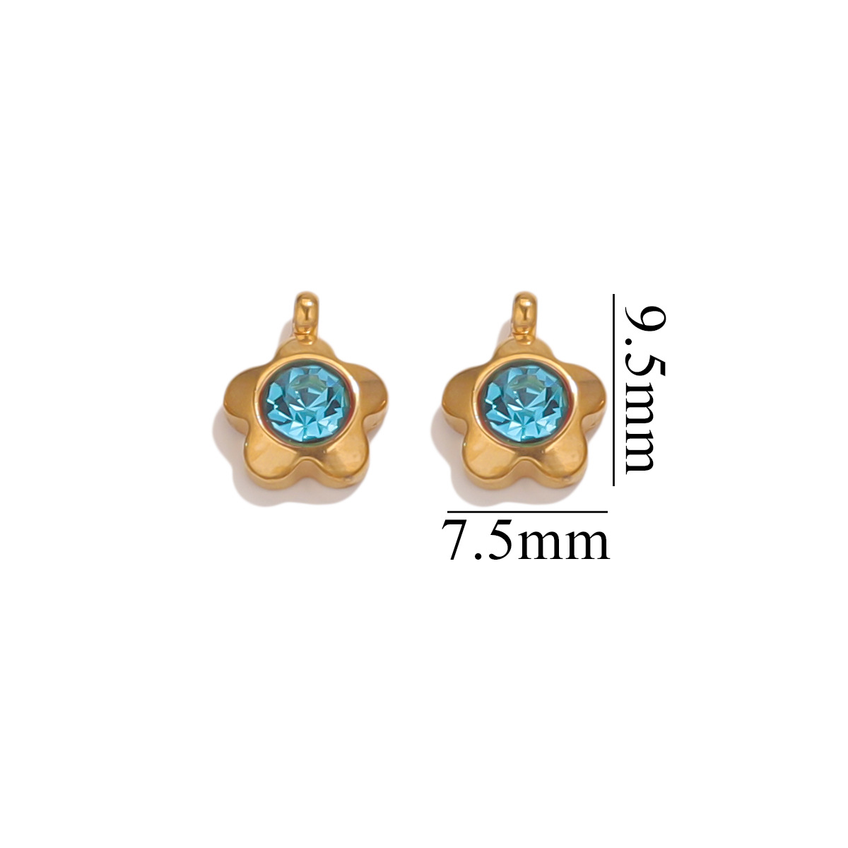 4:Five-leaf flower-light blue