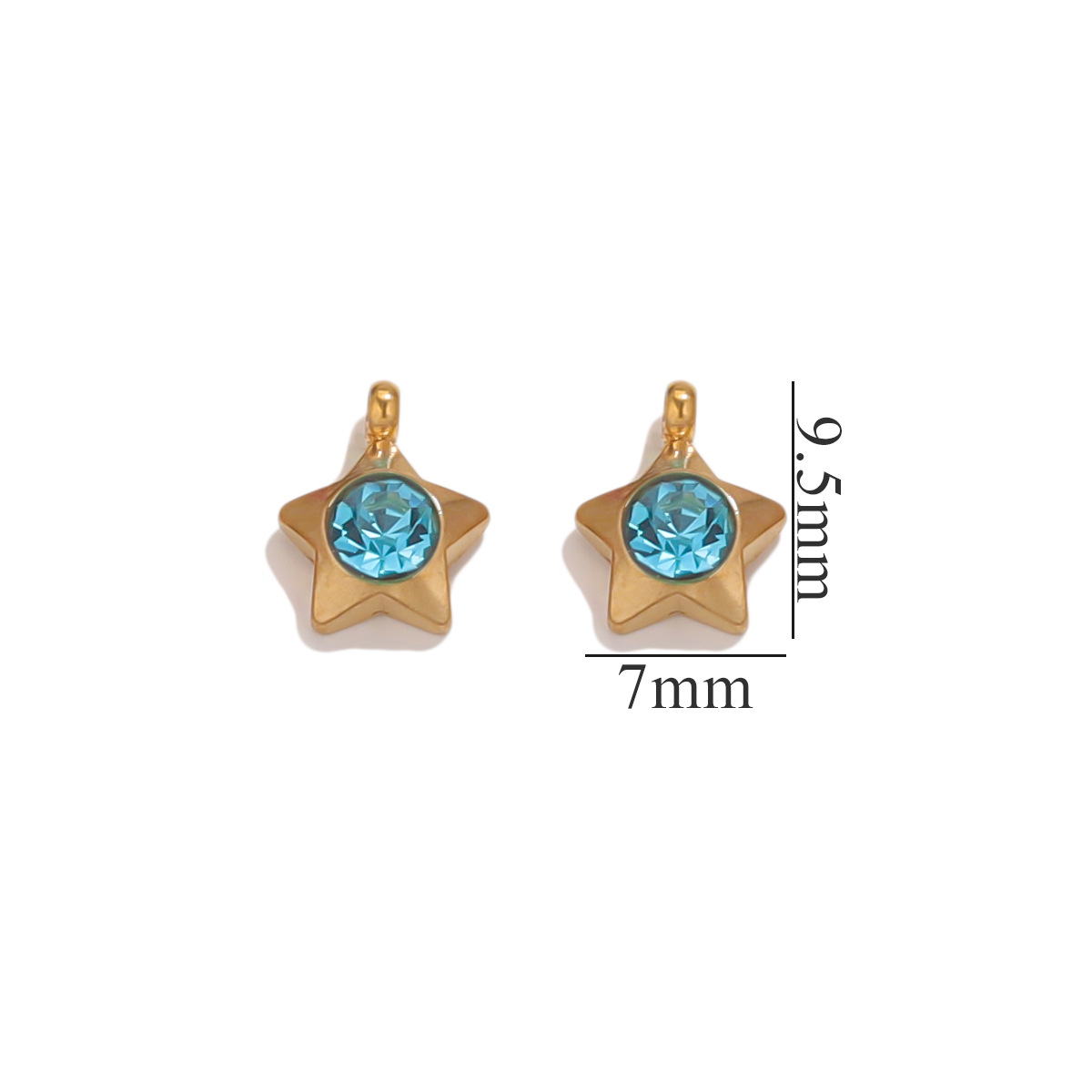 23:Five-pointed star-light blue